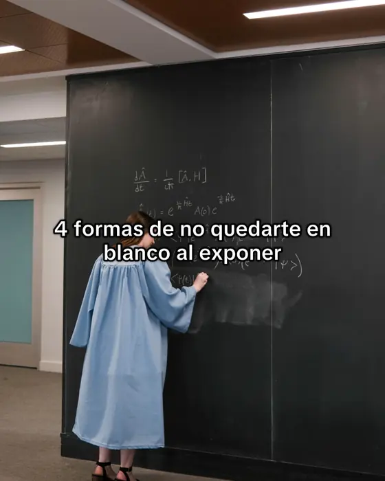 4 formas de no quedarte en blanco al exponer